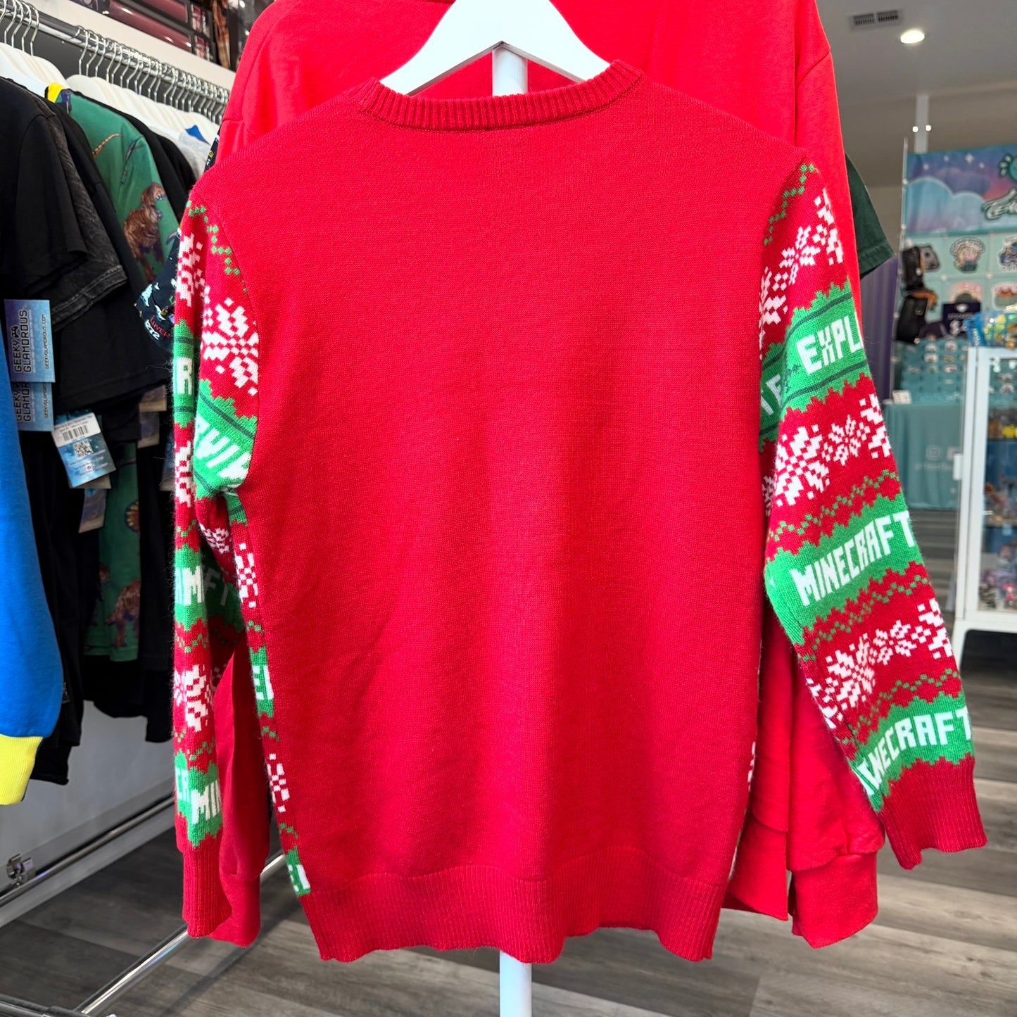 Pre-Owned Minecraft Creeper Holiday Sweater
