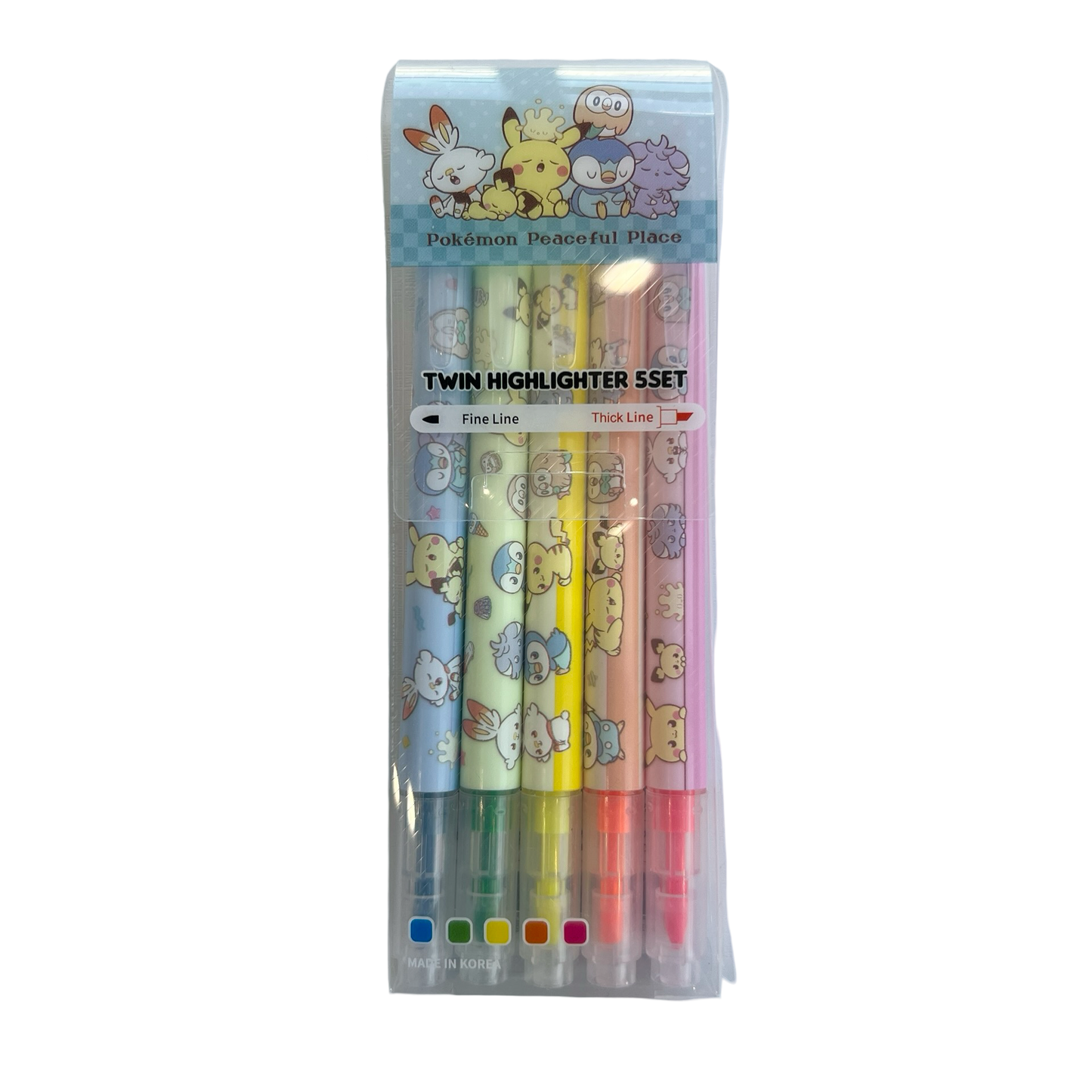 Pokémon Peaceful Place Highlighter Set