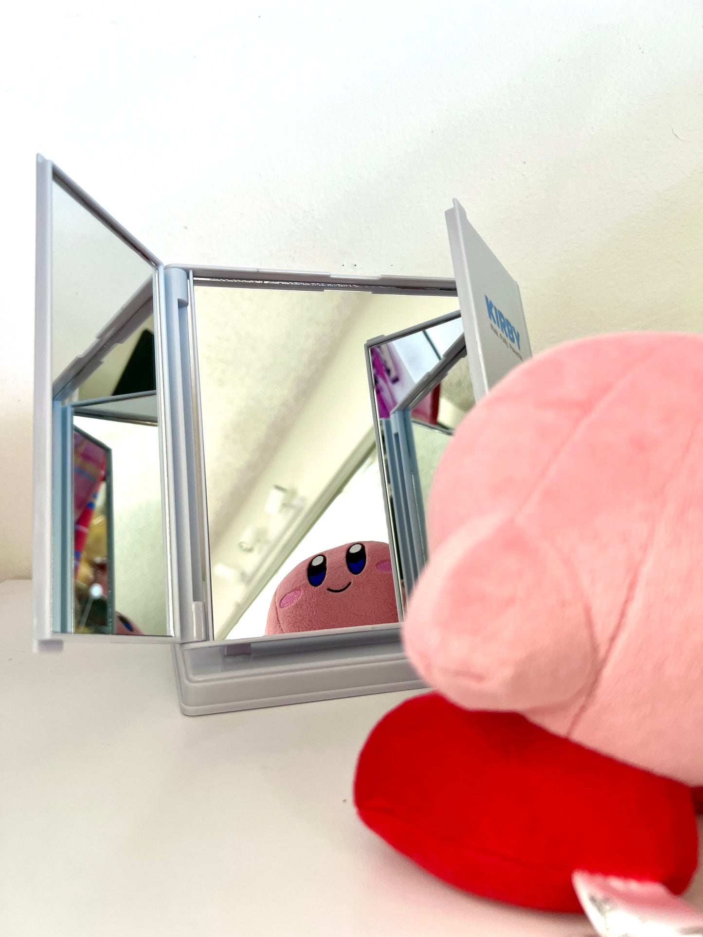 Kirby of the Stars Trifold Standing Mirror