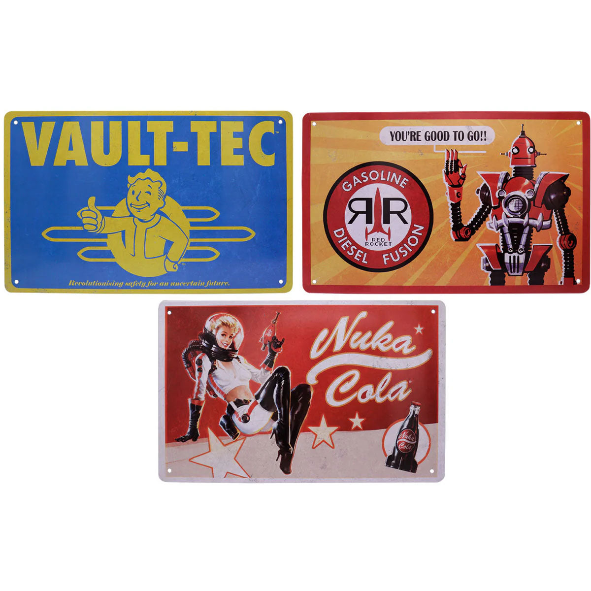 Fallout Tin Sign Set