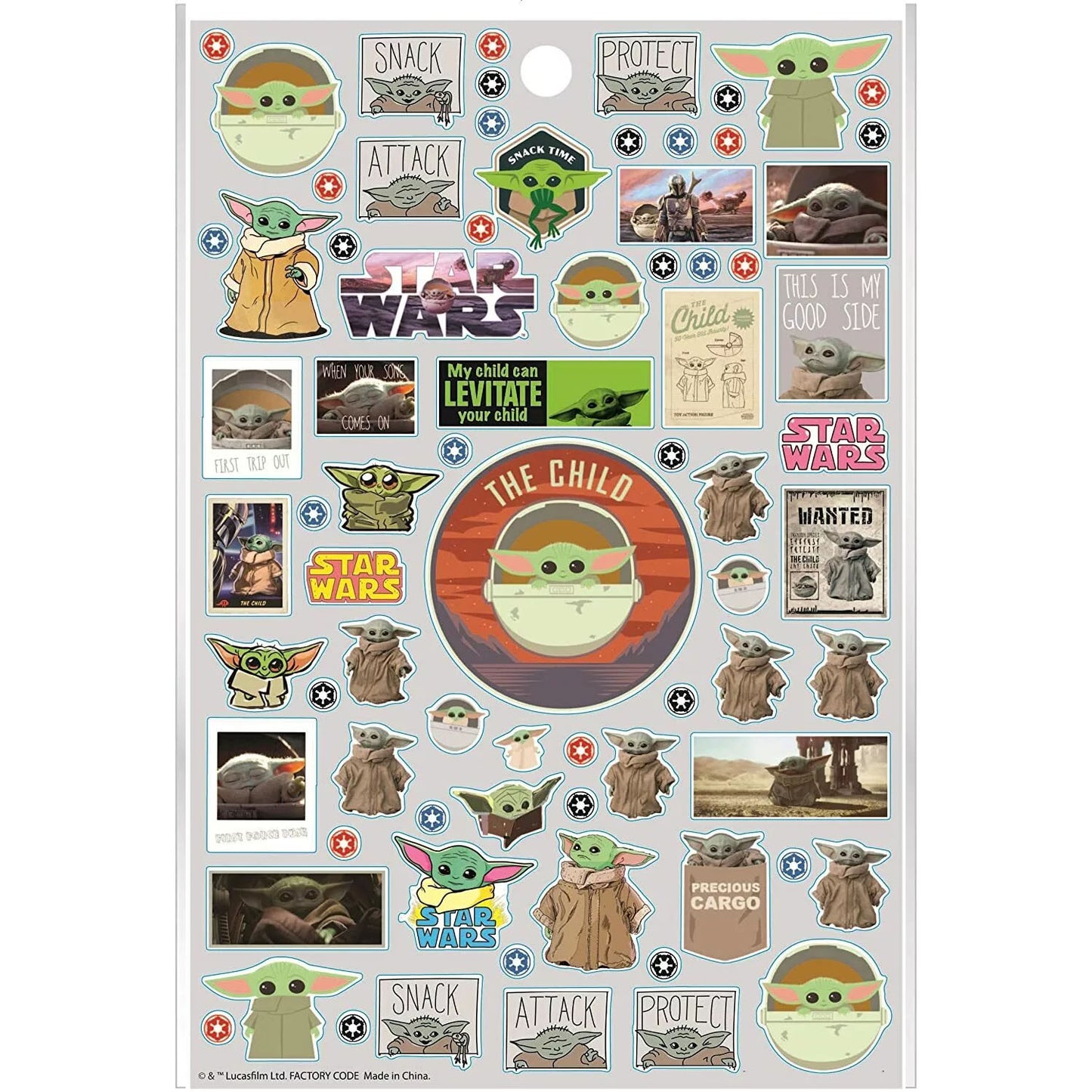 Star Wars The Mandalorian Sticker Set