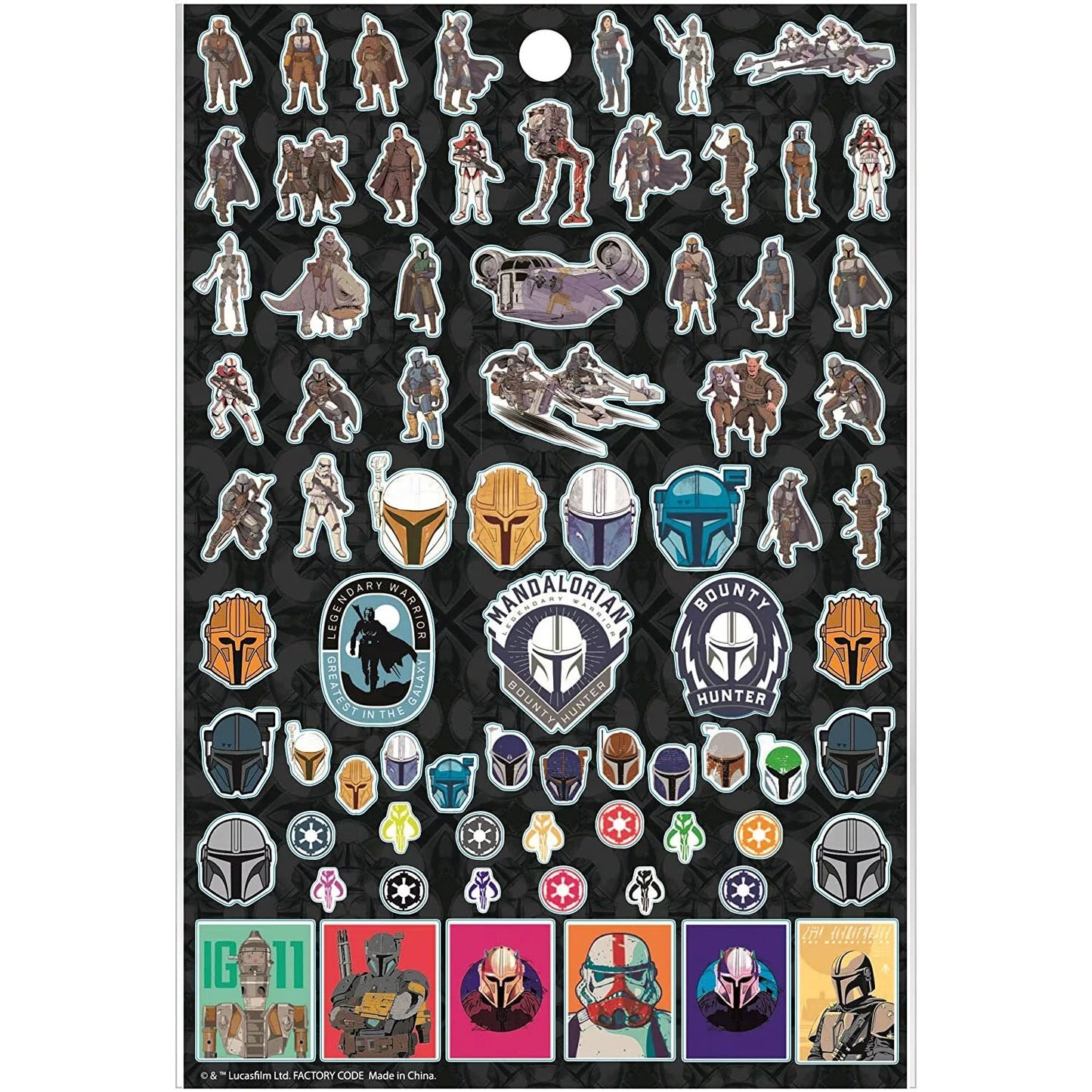 Star Wars The Mandalorian Sticker Set