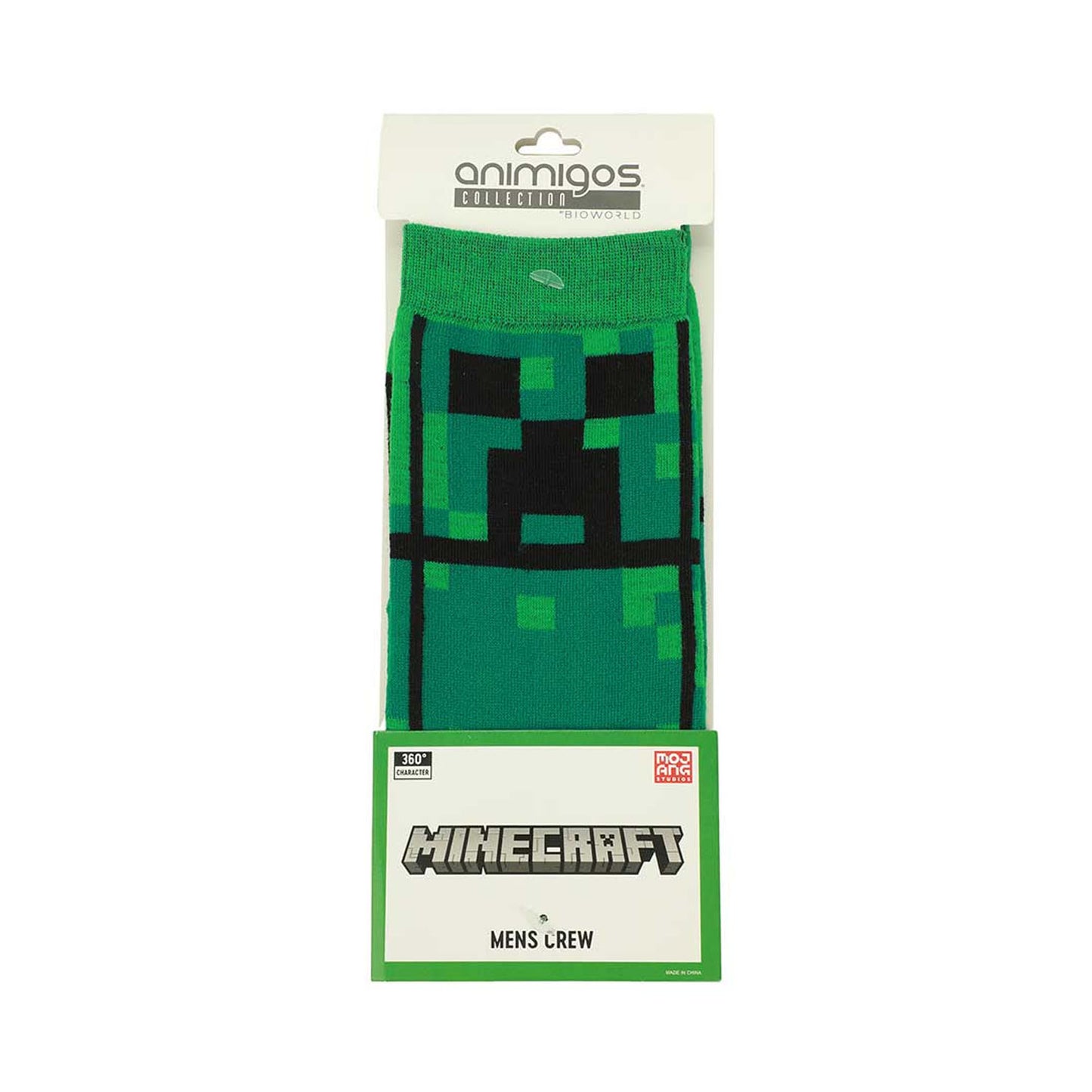 Minecraft Creeper Character Sock
