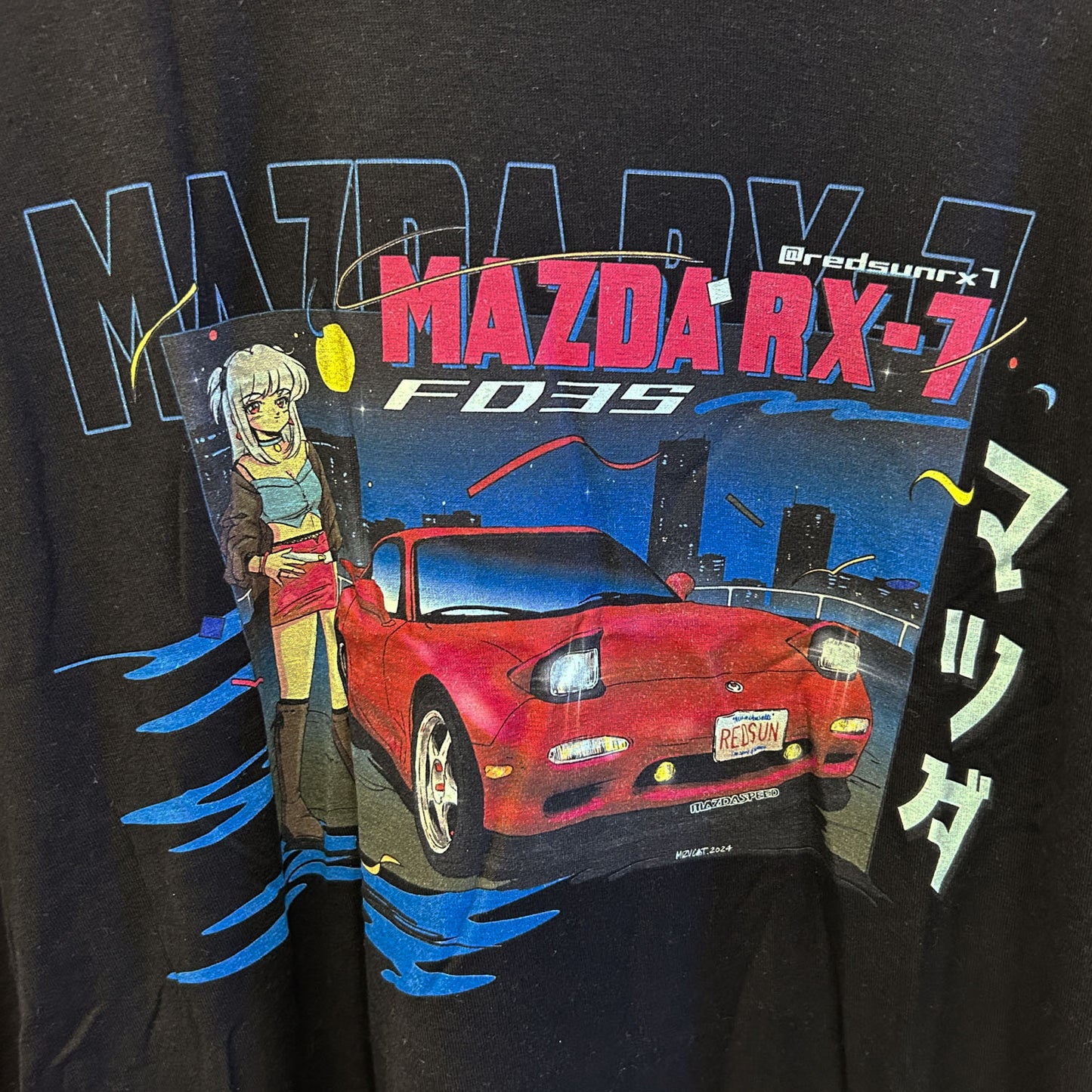Mizucat Mazda RX-7 Tee