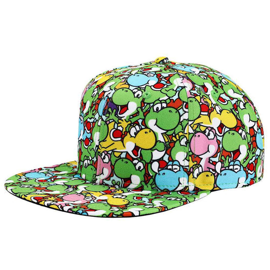 Yoshi All Over Print Snapback Hat
