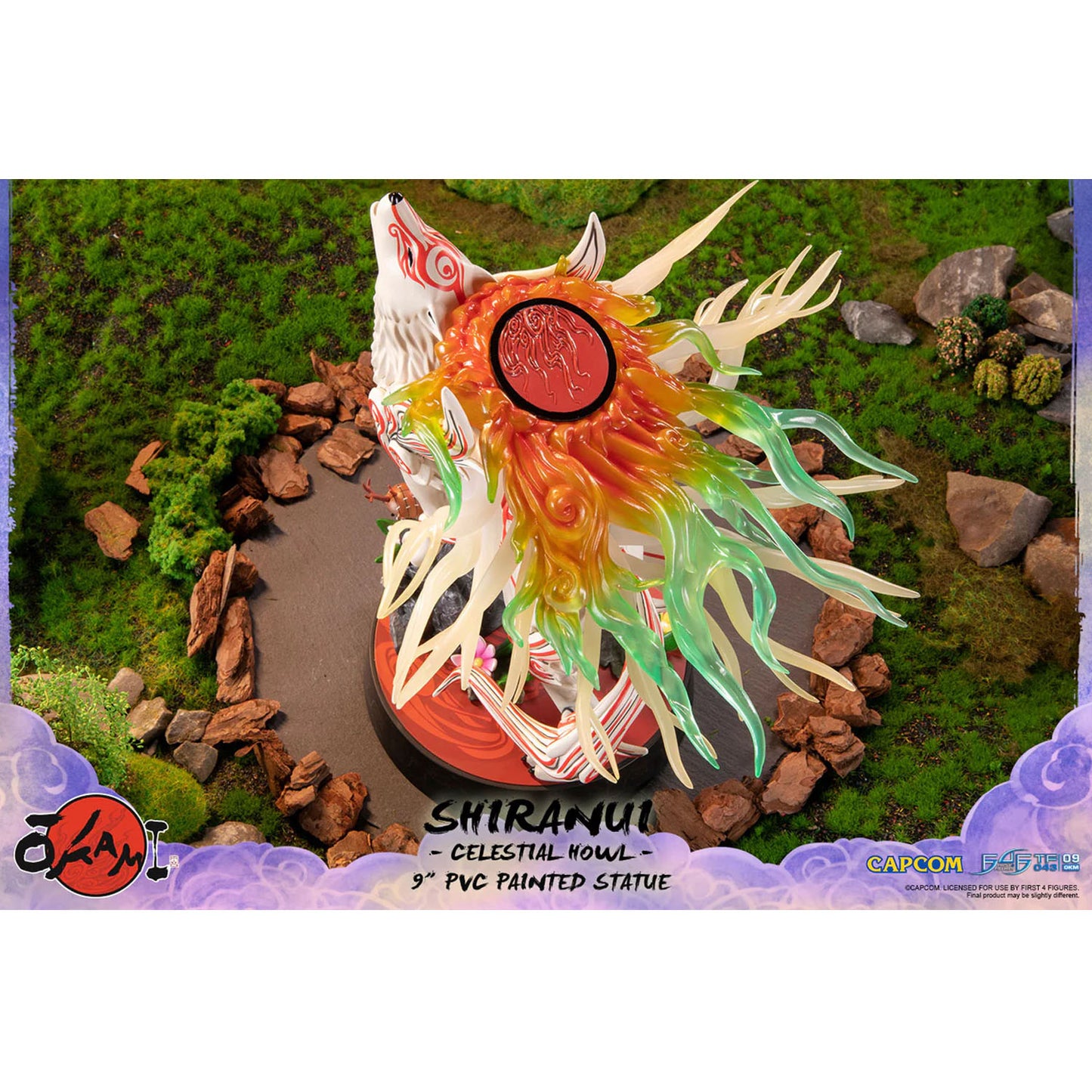 Okami Shiranui Celestial Howl Painted Statue