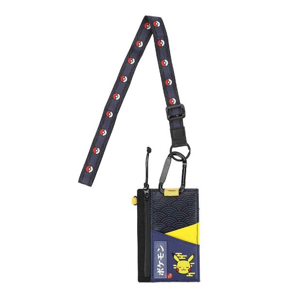Pokemon Commuter Wallet with Carabiner and Lanyard Pokemon Commuter Wallet with Carabiner and Lanyard