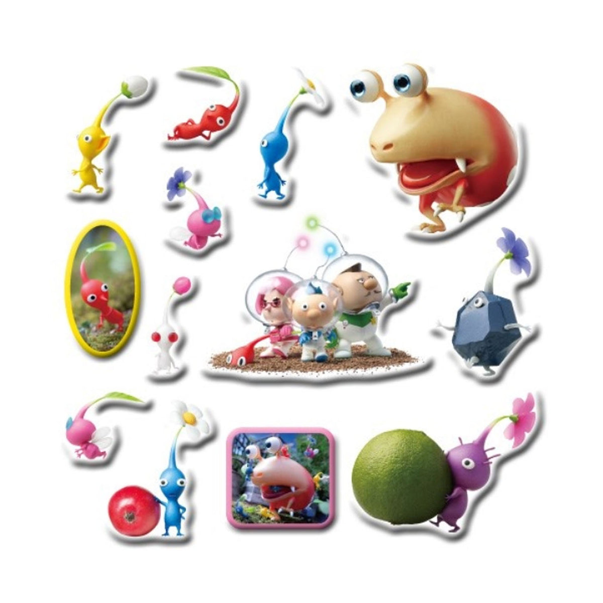 Pikmin Bubble Sticker Sheet