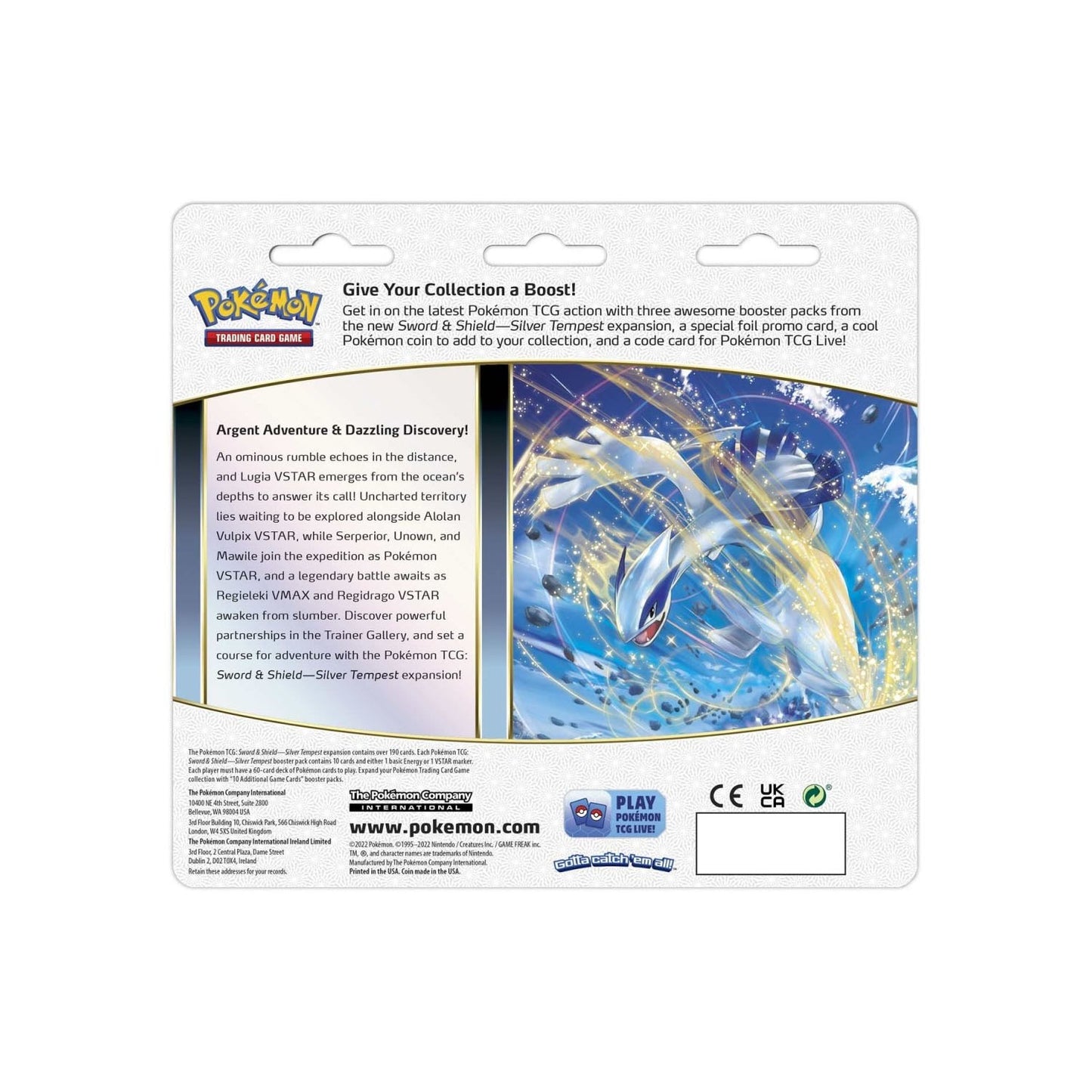 Pokémon TCG: Silver Tempest 3-Pack Booster Pack