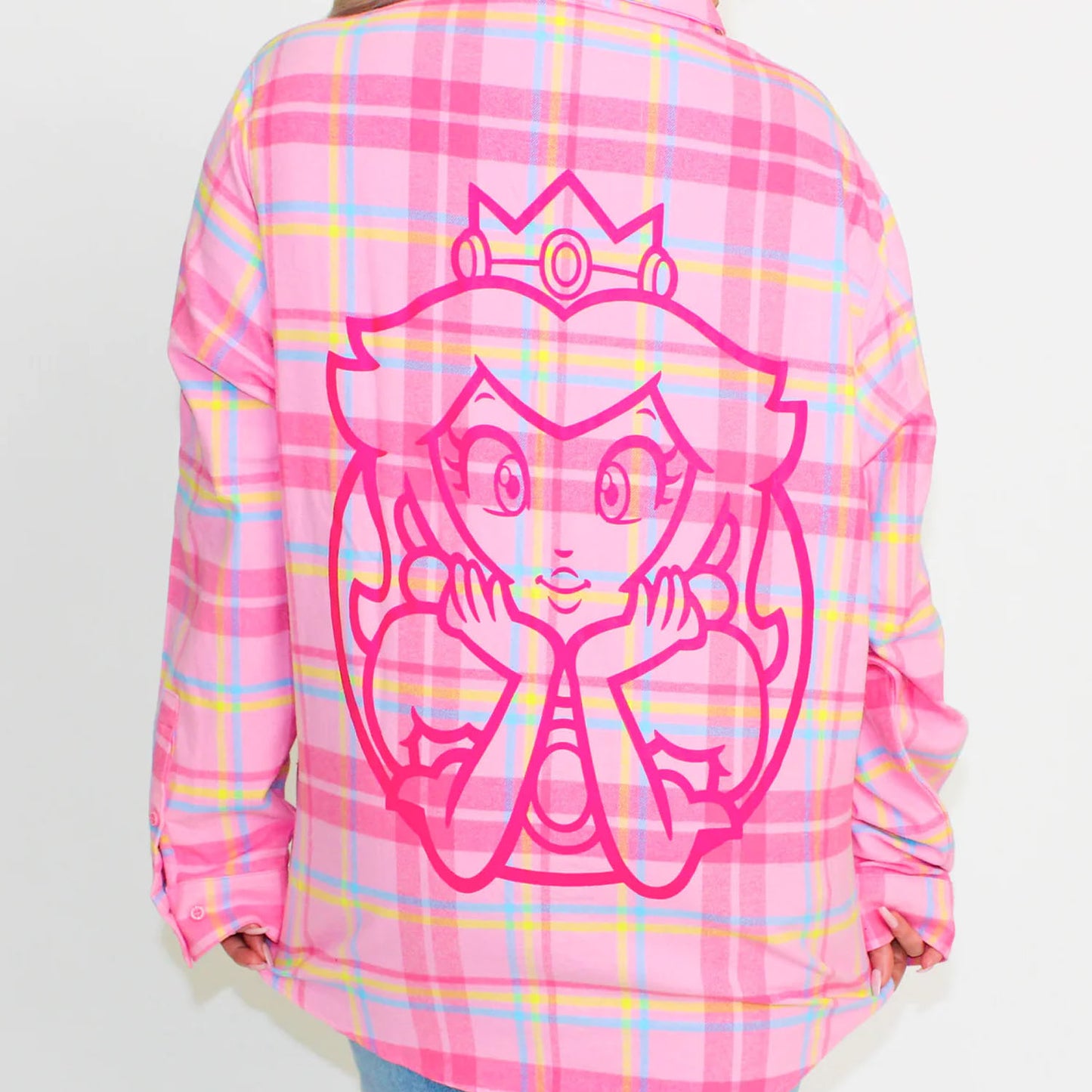 Princess Peach Unisex Flannel Shirt