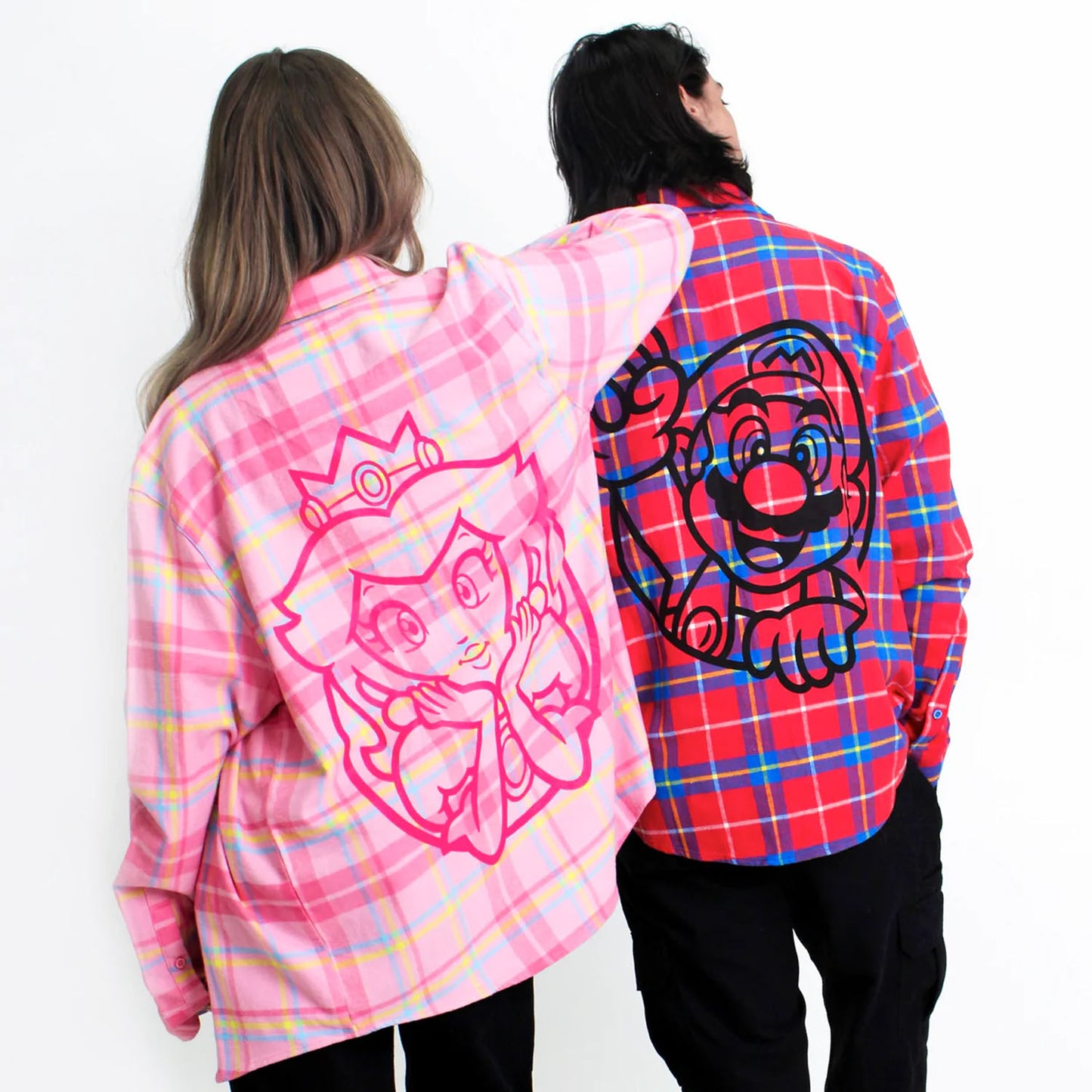 Princess Peach Unisex Flannel Shirt