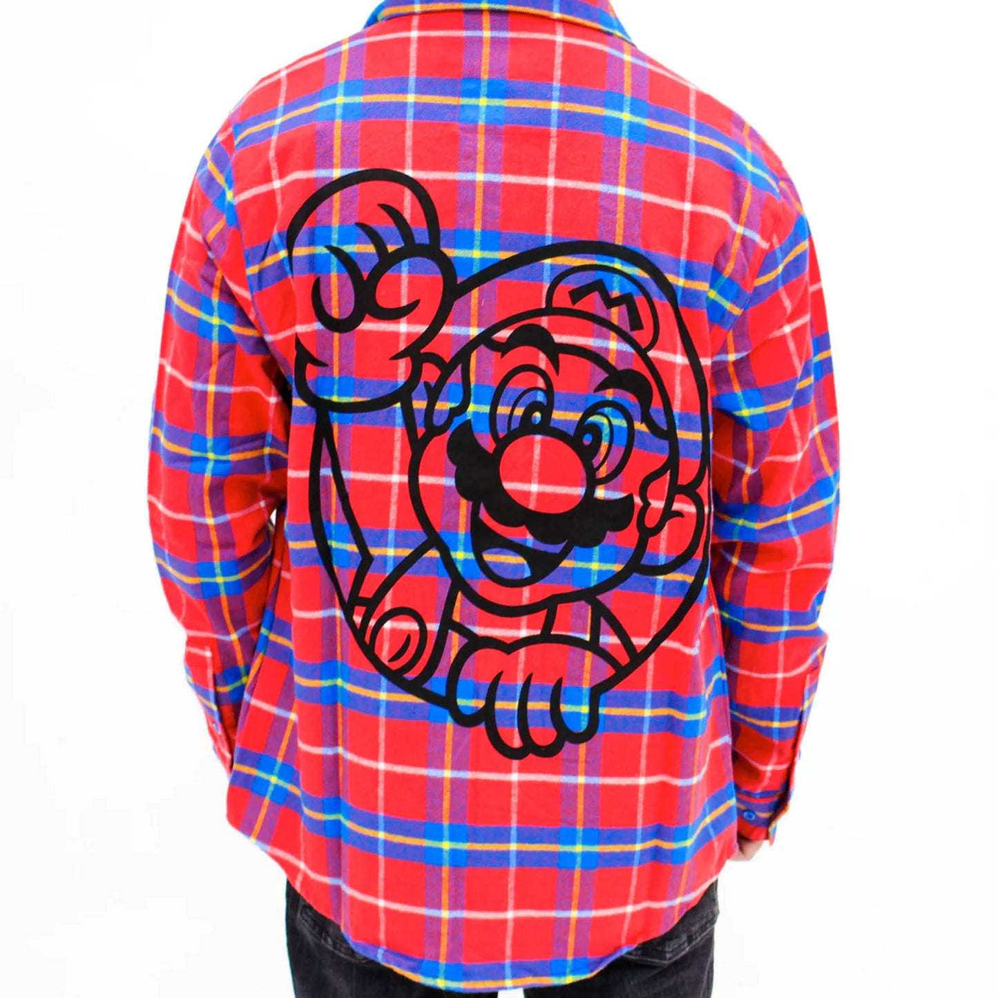 Super Mario Unisex Flannel Shirt