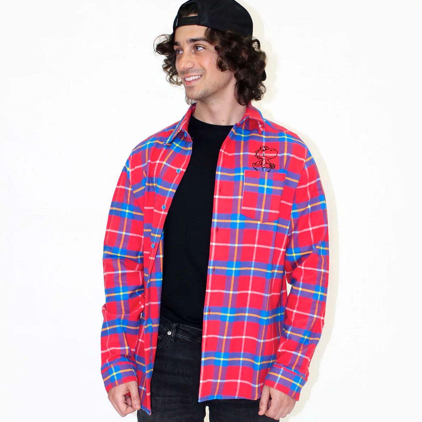 Super Mario Unisex Flannel Shirt