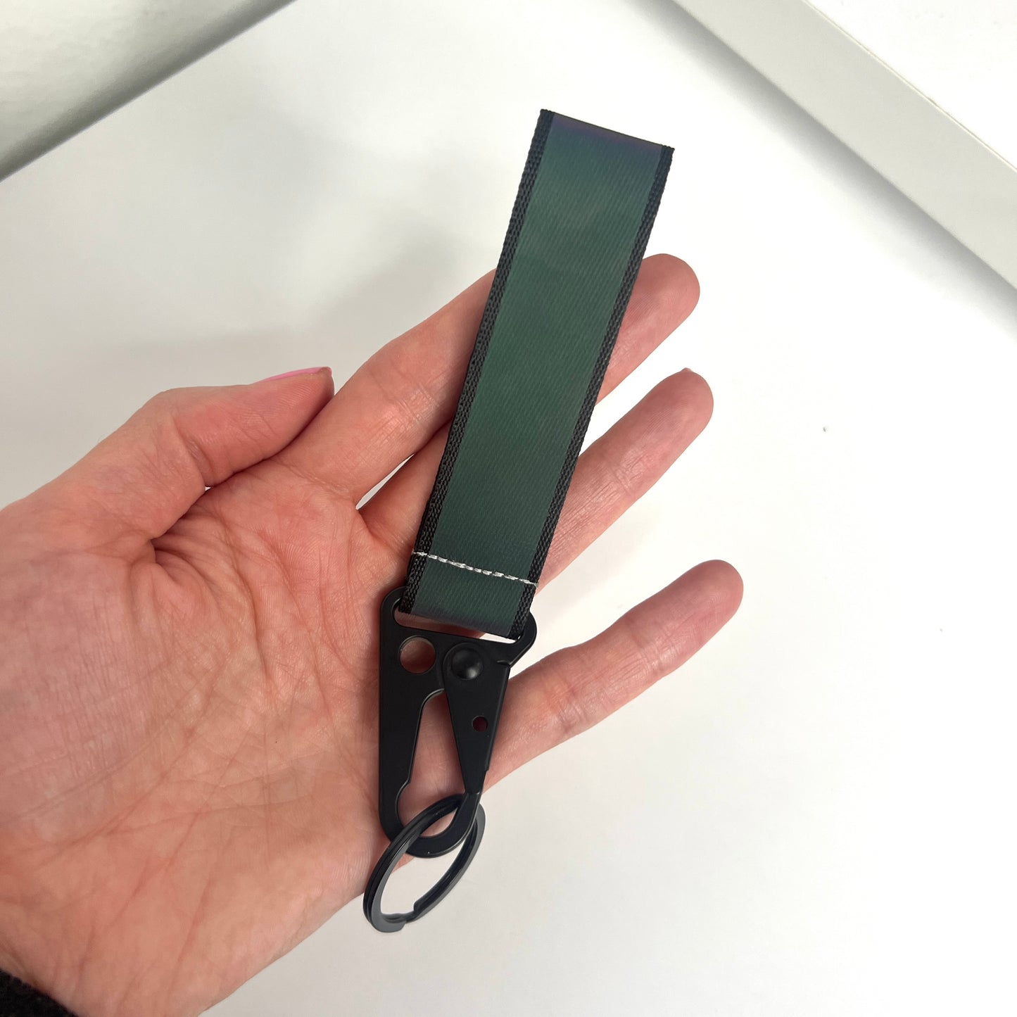 Neotropolis Cyberpunk Reflective Keychain Strap