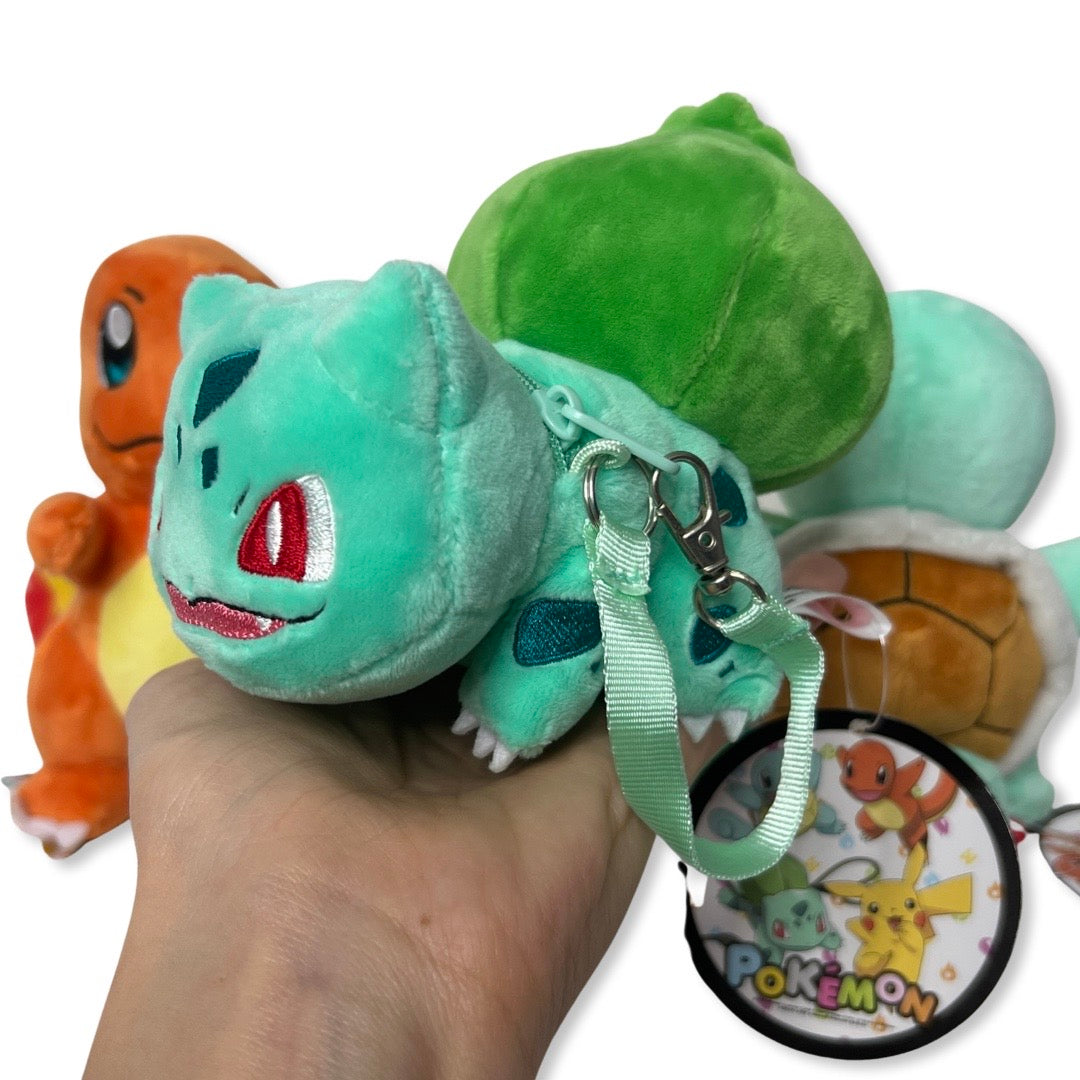 Pokémon Starters Plush Keychain Pouch