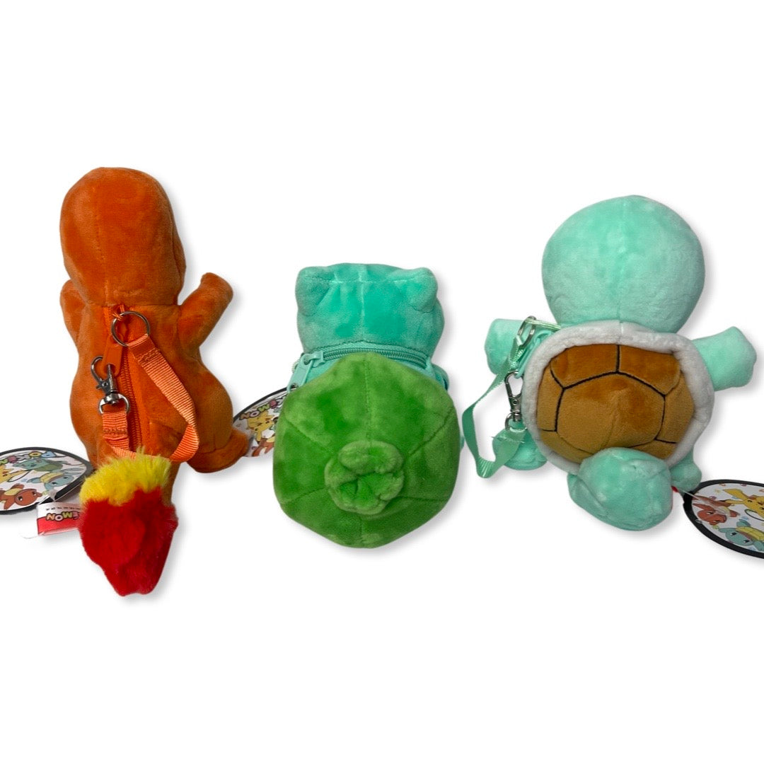 Pokémon Starters Plush Keychain Pouch