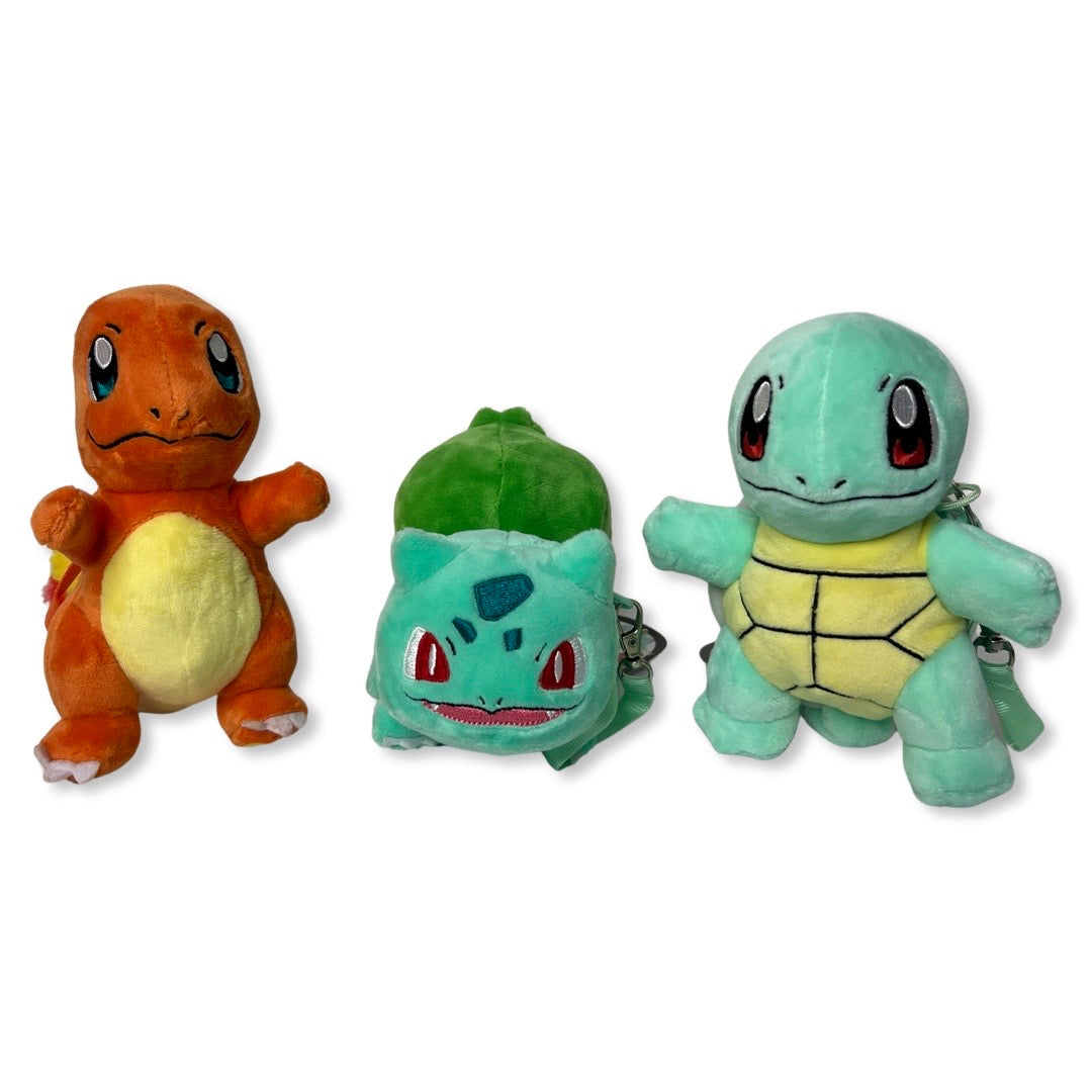 Pokémon Starters Plush Keychain Pouch