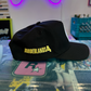 Side view of Borderlands 4 hat showing yellow Borderlands 4 logo 