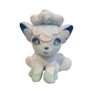 Plush keychain of Pokèmon, Alolan Vulpix. White and blue in color. 