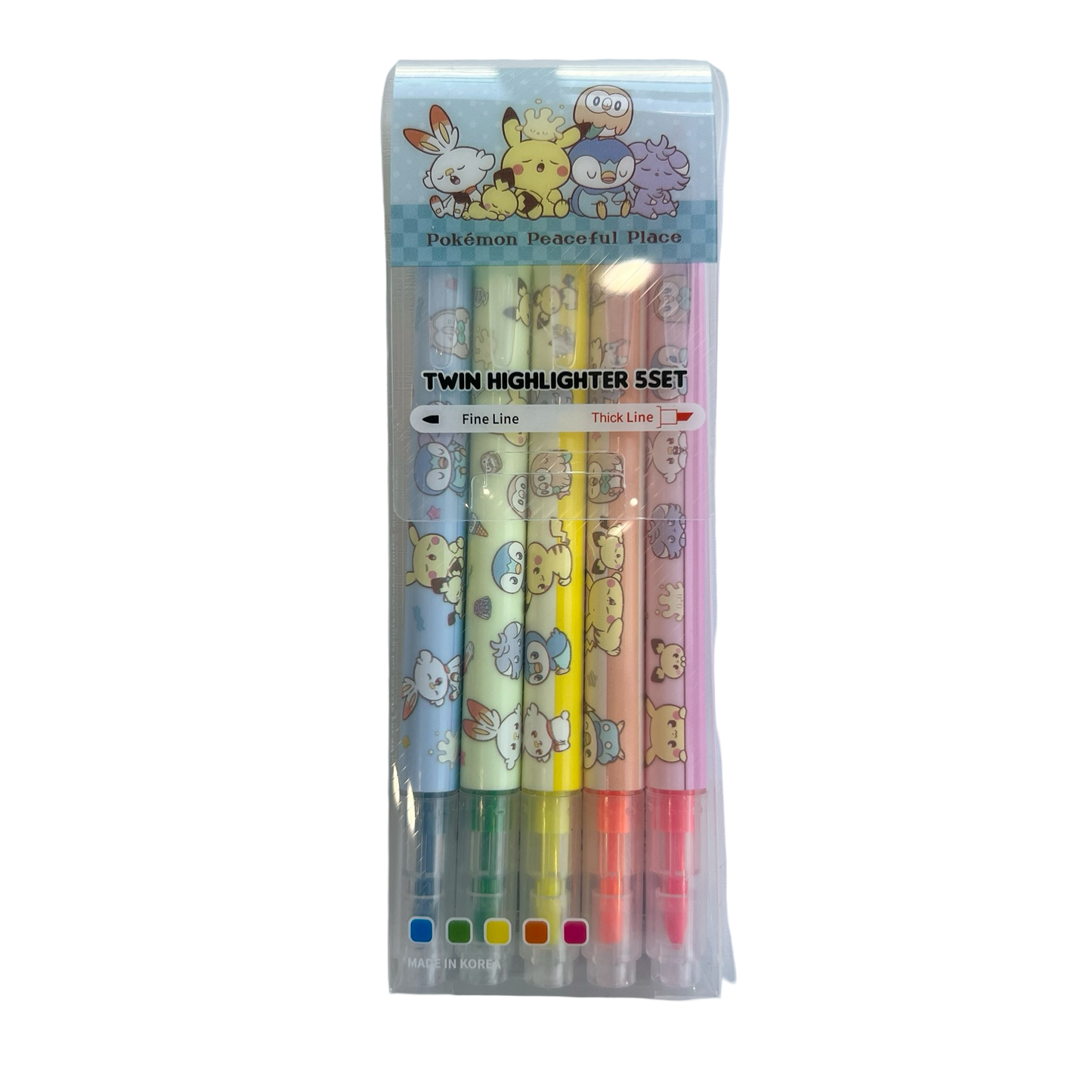 Pokémon Peaceful Place Highlighter Set