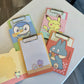 Four Pokémon themed clipboard memo pads with matching printed paper. 