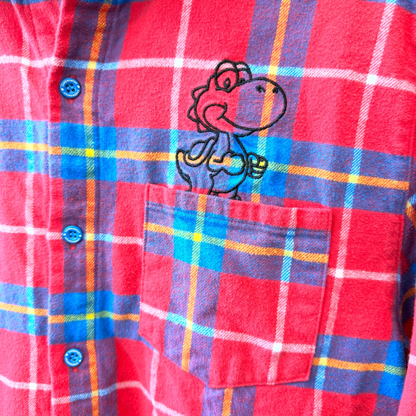 Pre-Owned Super Mario Flannel Shirt