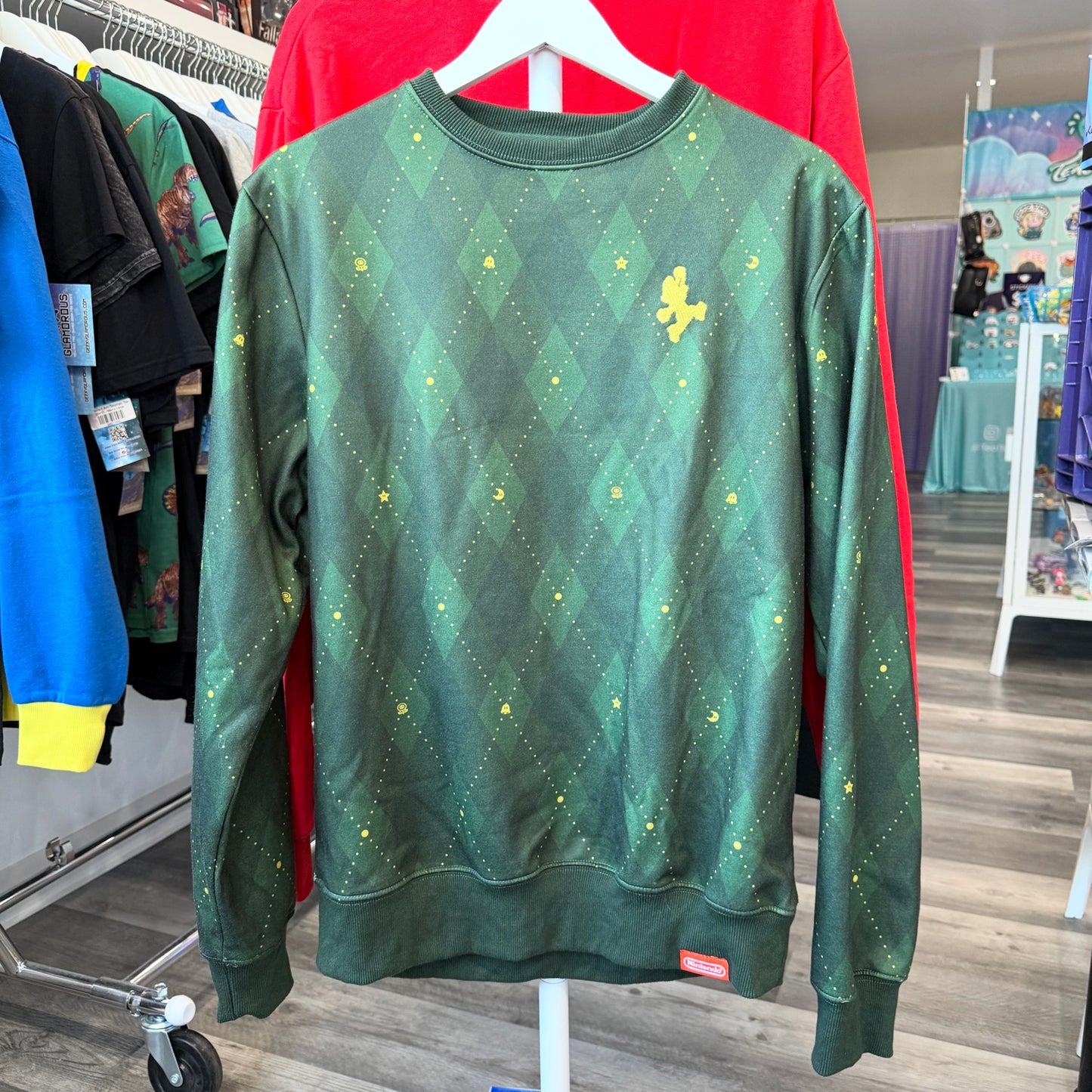 Pre-Owned Super Mario Argyle Pullover
