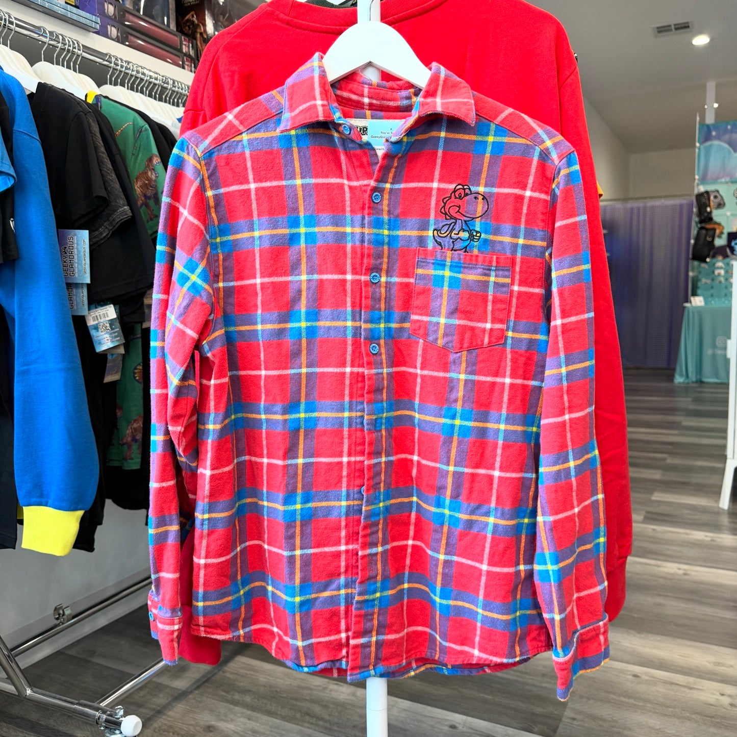 Pre-Owned Super Mario Flannel Shirt