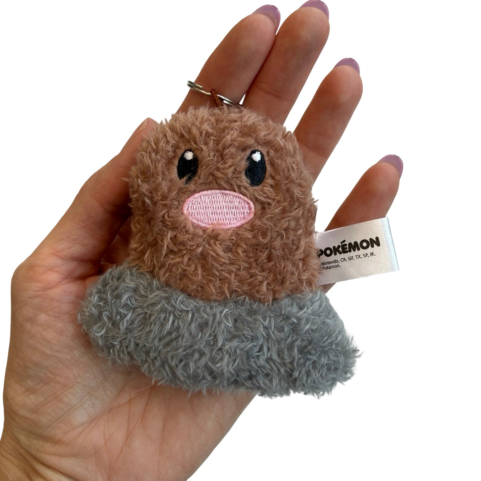 Fluffy, plush keychain of the Pokemon, Ditto