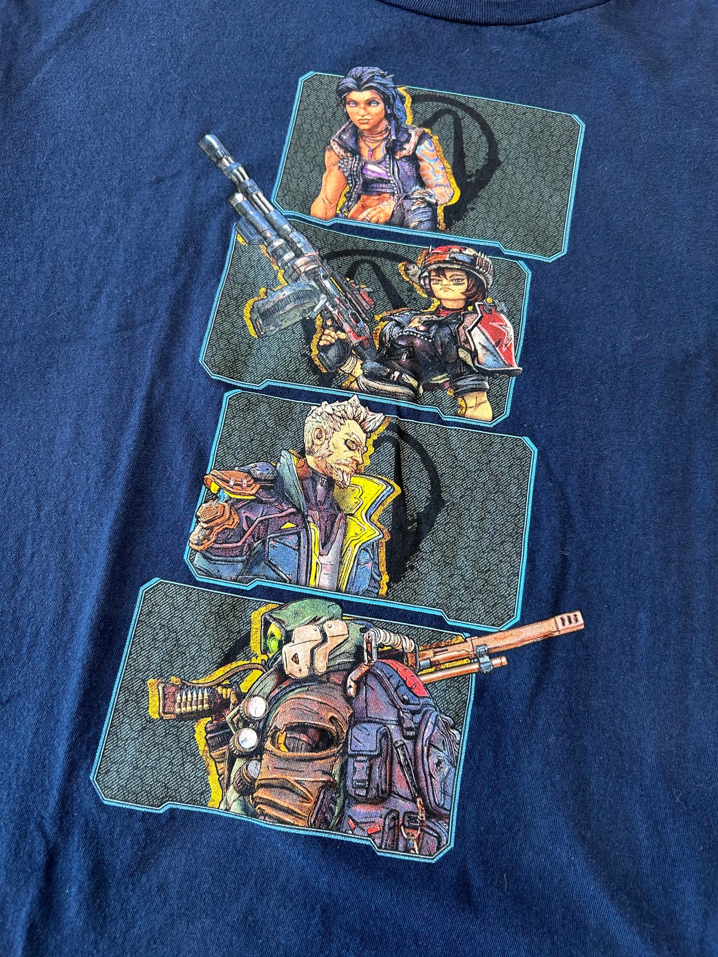 Pre-Owned Borderlands 3 Navy Character Tee