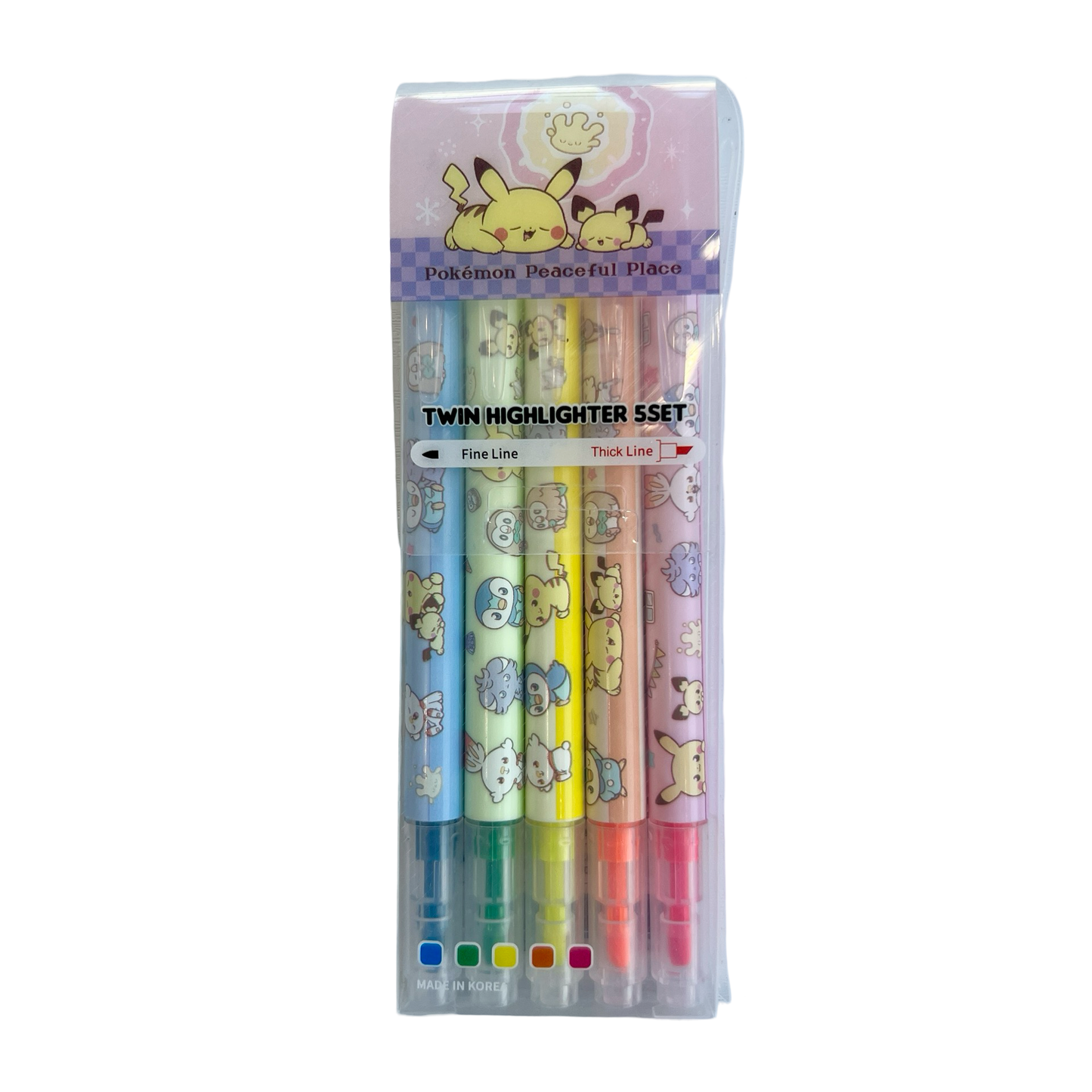 Pokémon Peaceful Place Highlighter Set