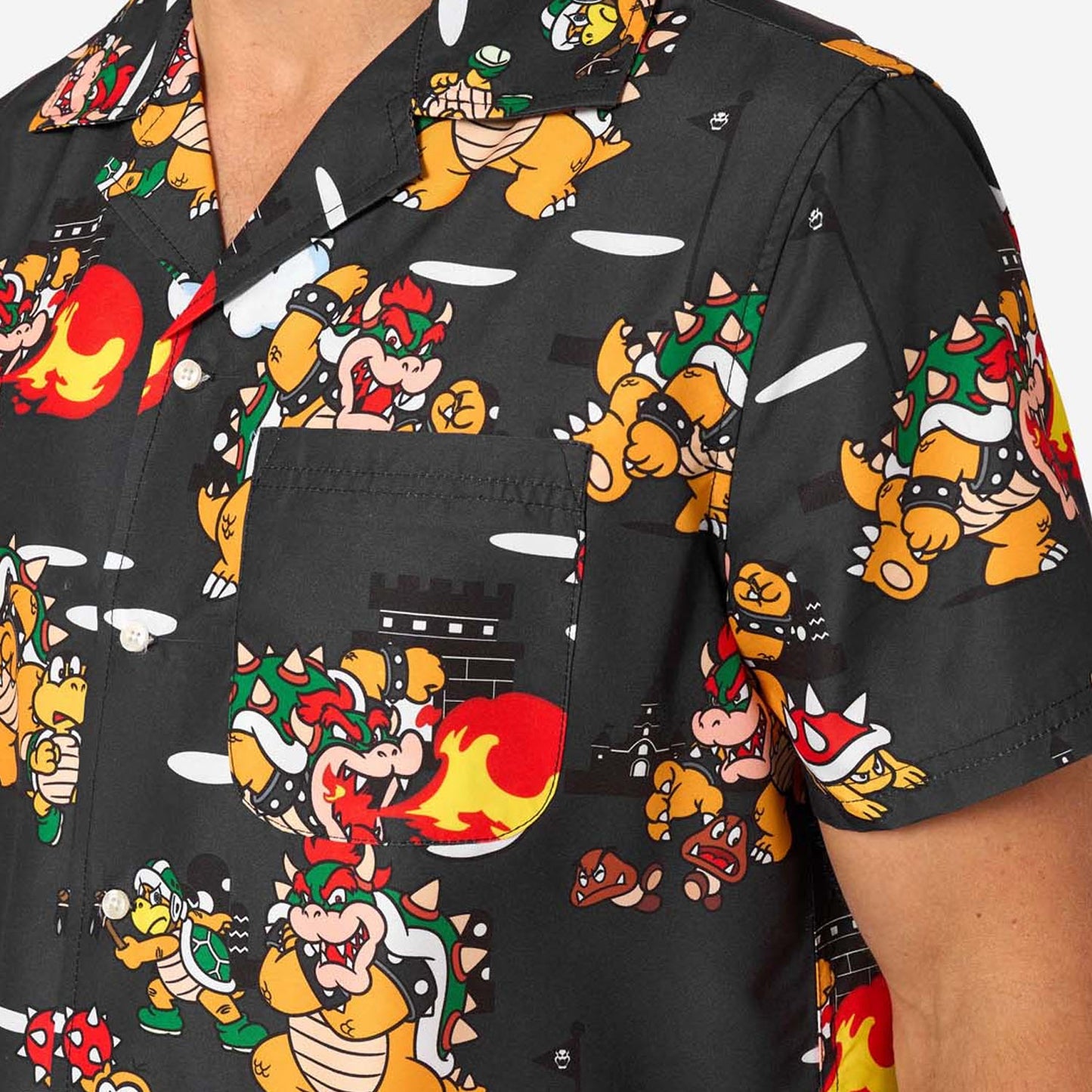 Super Mario Bowser's Mayhem Button Up Shirt