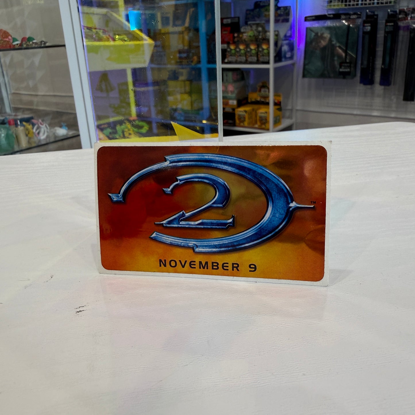 Metallic sticker with Halo 2 logo 