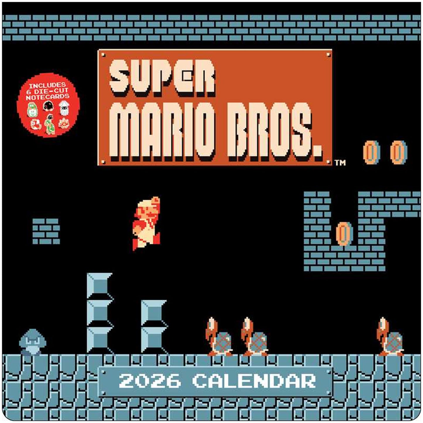 Super Mario Bros. 8-bit 2026 Wall Calendar (Copy)