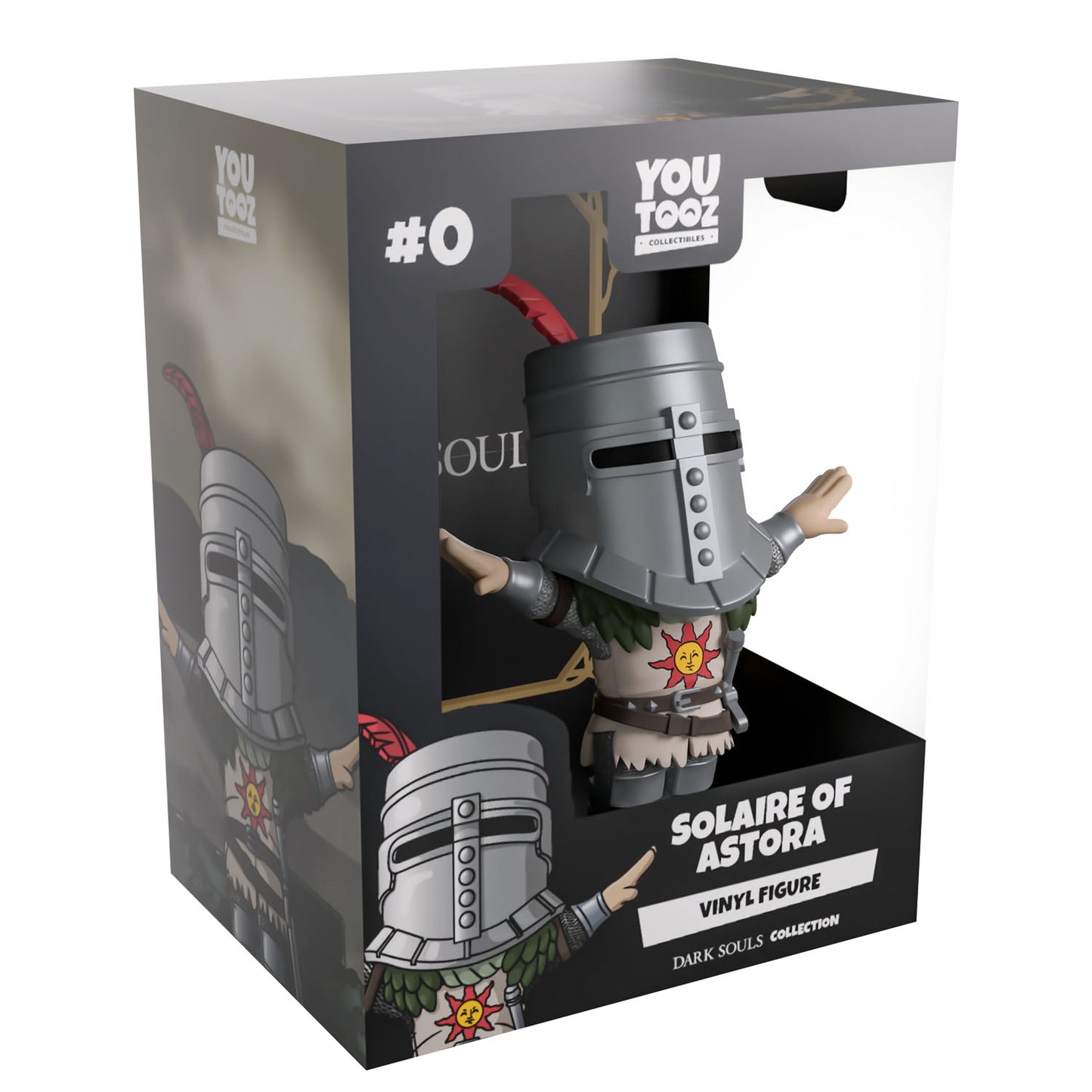 Solaire of Astora vinyl figure in packaging with 'You Tooz' branding
