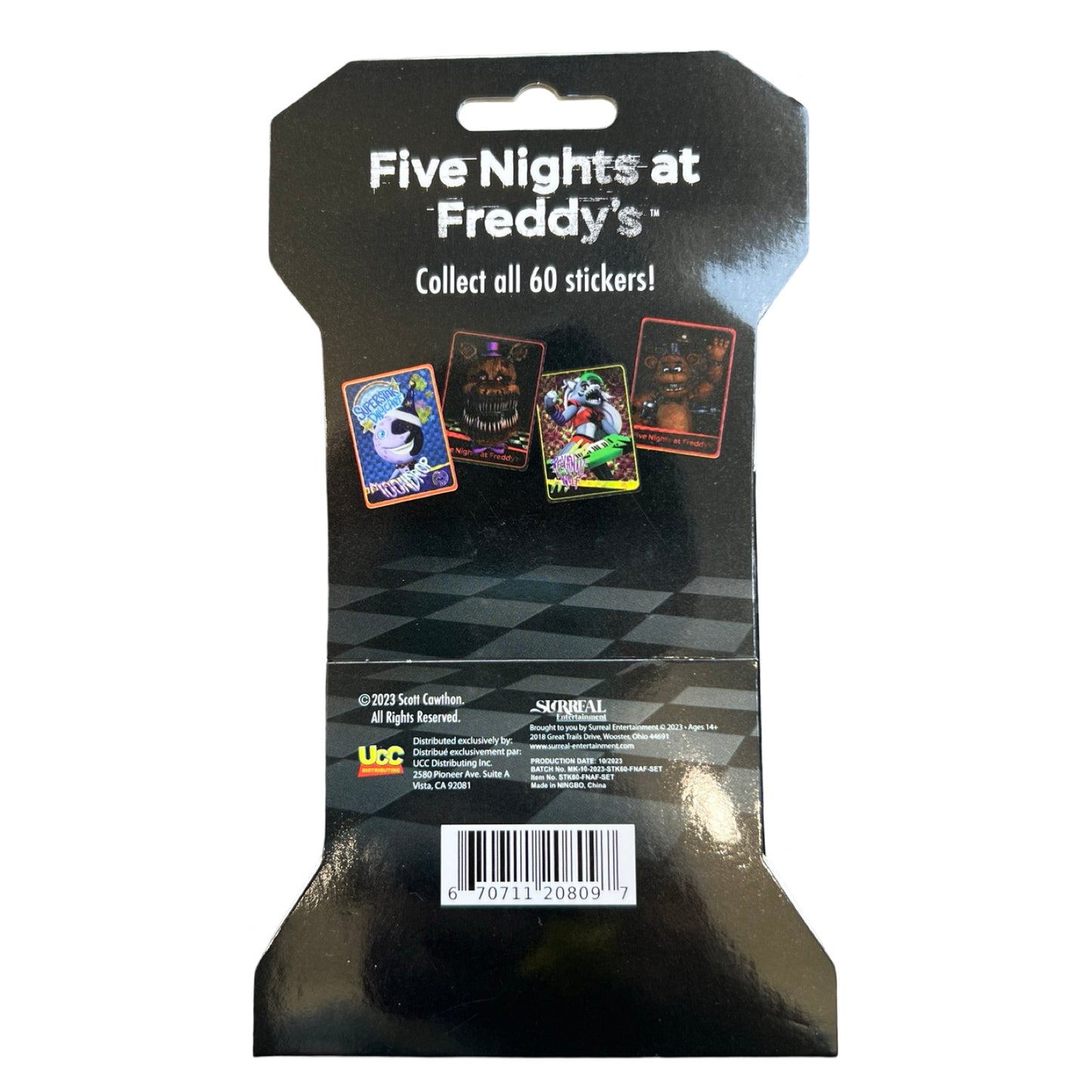 Five Nights at Freddy's Mystery Sticker Pack