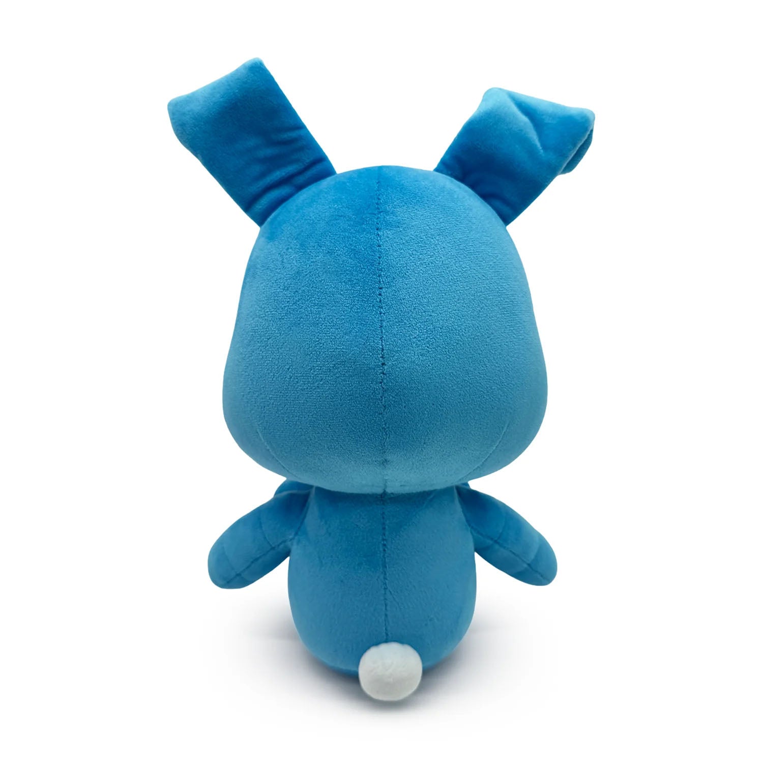 Blue rabbit plush of Toy Bonnie from Five Nights at Freddy's with red bowtie and big green eyes. 
