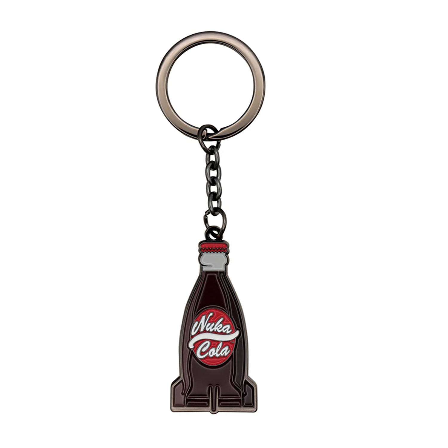 Nuka Cola bottle shaped keychain