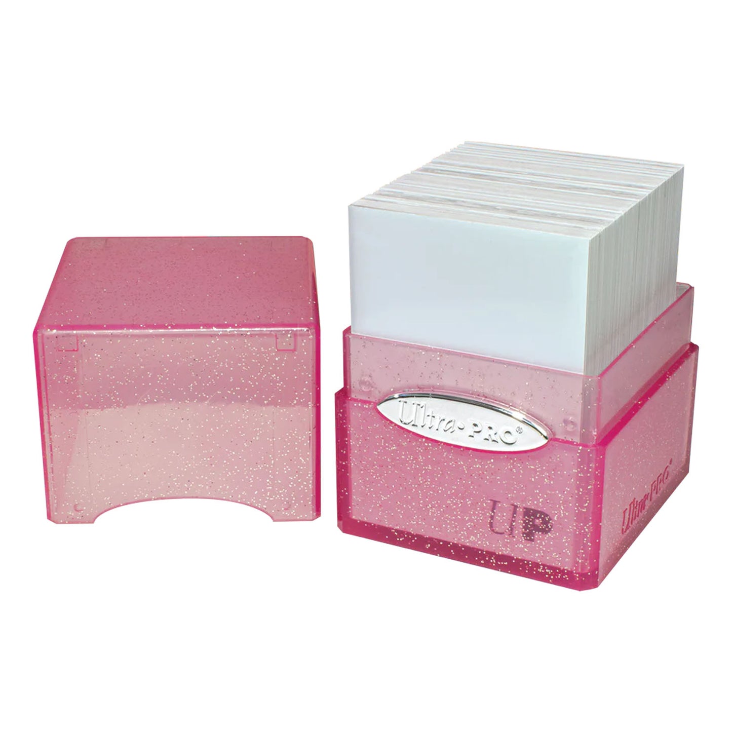 Glitter Cube Deck Box - Pink