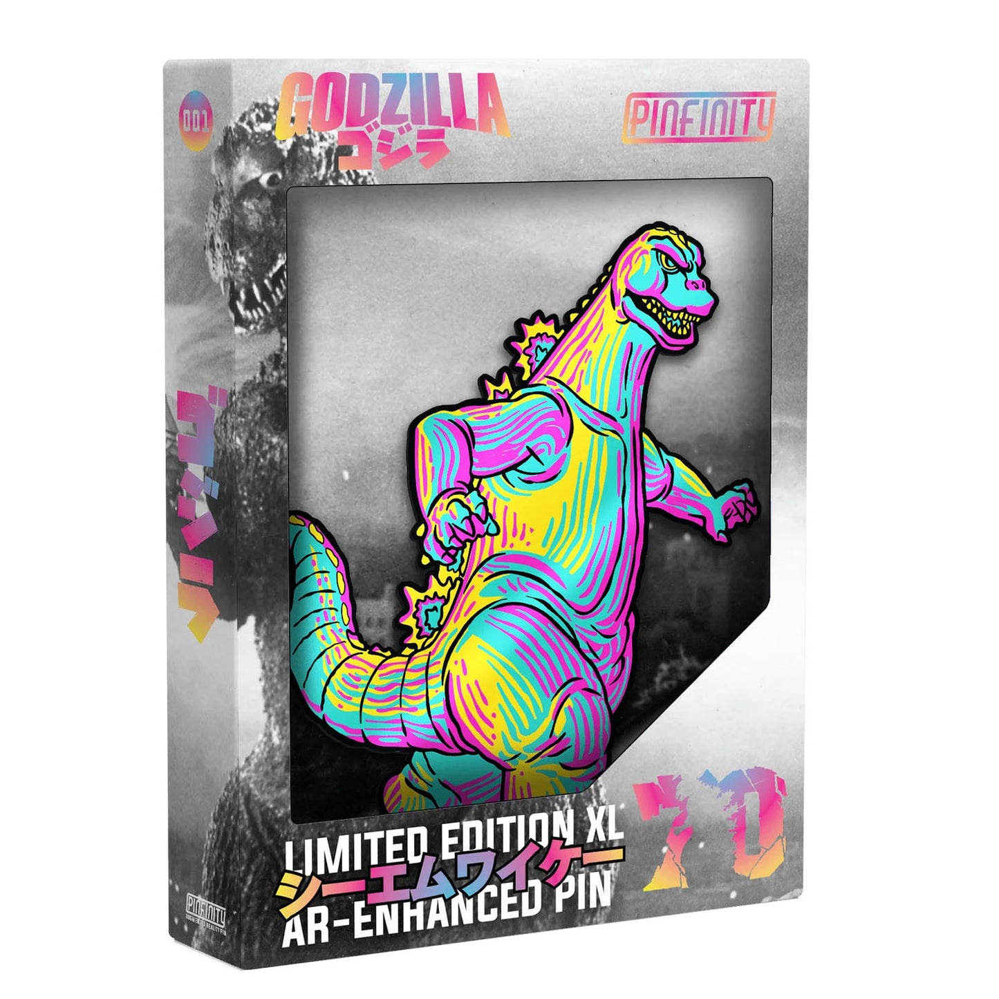 Pinfinity - Godzilla XL CMYK Edition AR Pin (Showa Era)
