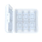Interior of a Switch game carrying case on a white background. 