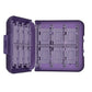Interior of plastic Switch cartridge carrying case on a white background. 