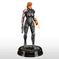 Statue of Commander Shepard from the Mass Effect series seen in the iconic N7 armor. 