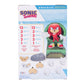 Sonic the Hedgehog Knuckles collector's edition toy set in its original packaging, featuring the assembled red and white Knuckles figure, various accessories on a white background. 