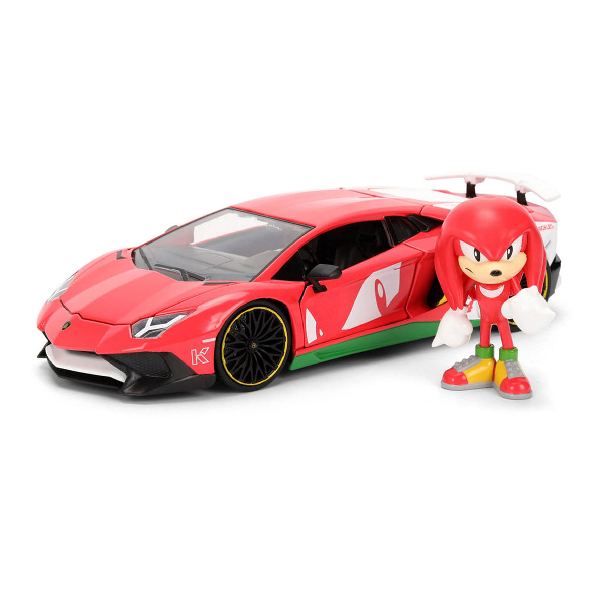 Sonic The Hedgehog Knuckles 1/24 Scale Lamborghini Die-Cast Vehicle