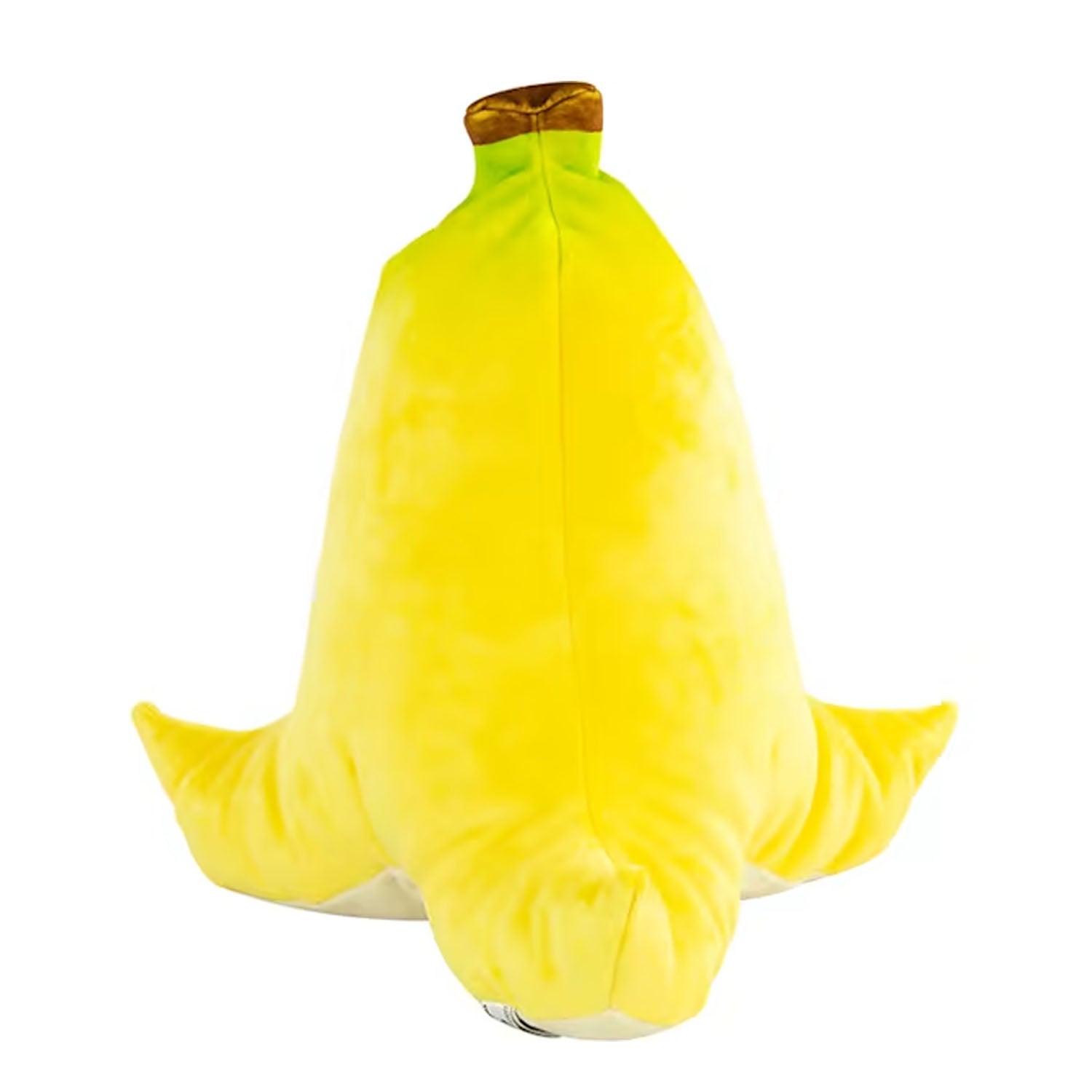 Banana plush from Mario Kart on a white background