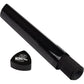 Black play mat holder with black cap on white background