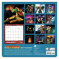 Back cover of a 2027 Metroid wall calendar, featuring a grid of colorful Metroid Prime franchise artwork panels, a January calendar page preview, and product details on a teal background.