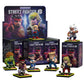 Set of Street Fighter polygonal figures with box packaging on a white background