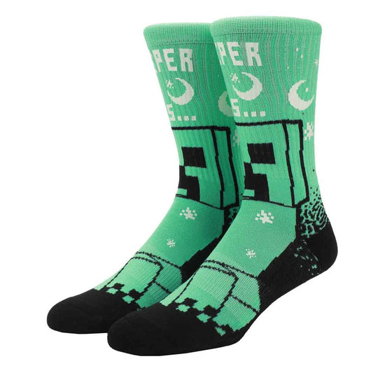 Minecraft Creeper Athletic Socks